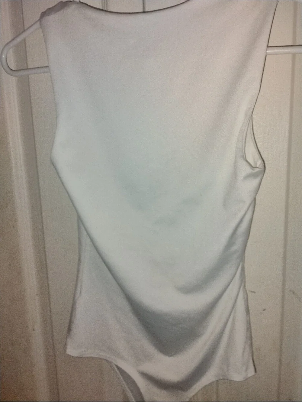 Live in the Moment White Sleeveless Bodysuit